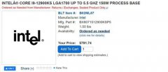 <b>英特尔 i9-12900KS售价曝光：791美元 PL1高达150w</b>