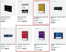 西部数据 紫盘官方网站疑为0.1折BUG 6分钱就能买