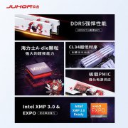 JUHOR玖合 CL34 DDR5台式机内存 32GB 6800MHz