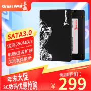 长城 S300系列固态硬盘限时特价只要283元!