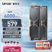 雷克沙 32GB DDR5 6000 内存条京东特价仅516元