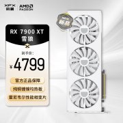 讯景 RX7900XT 20GB雪狼显卡限时特价只卖4799元