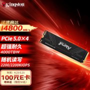 金士顿 FURY Renegade 4TB SSD固态硬盘 M.2接口 京东限