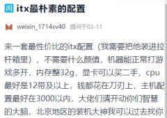 3000元ITX电脑还需要12代CPU有机会吗？