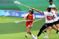 新华全媒+丨走近世运会赛场的中国女子棍网球队