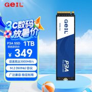 金邦 P3A系列1TB固态硬盘京东限时特惠到手只要