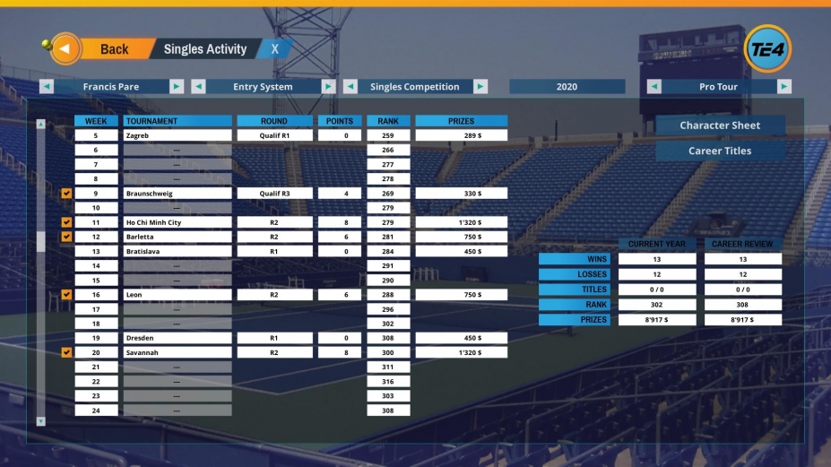 《网球精英4》游戏截图