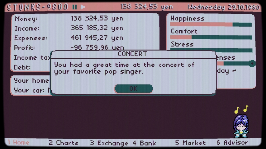 《STONKS-9800:股票市场模拟器》游戏截图