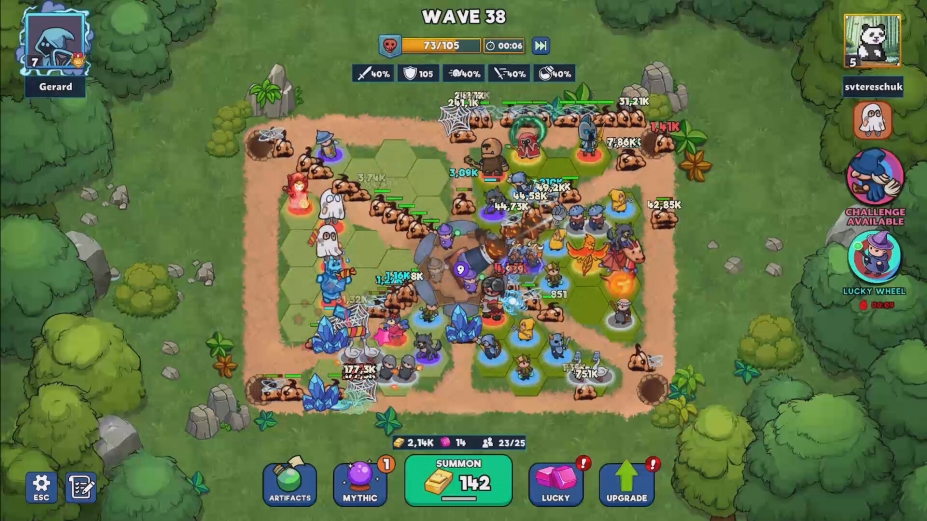 《幸运之地:合并塔防战争》游戏截图