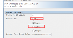 Altera FPGA 的PIO IP当中bidir和inout选项的区别