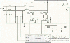 对无桥功率因数校正拓扑结构，检测整流后AC电流