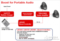 采用LM3481的便携式扬声器参考设计