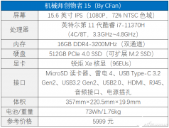 基于Tiger Lake-H35的机械师创物者15拆机探秘
