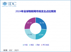 IDC：预计2024年中国物联网市场支出达3,000亿美元