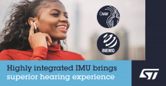 ST活动跟踪/骨传导二合一传感器：TWS/XR耳机的理