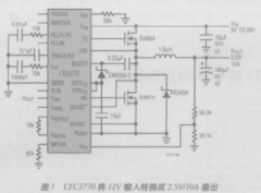 基于同步降压型控制器LTC3770实现POL DC/DC转换器的