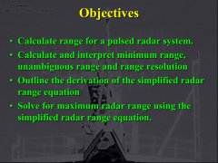 最简雷达距离方程与应用