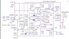 <b>70W OCL功率放大器的电路图</b>
