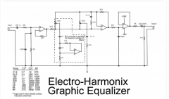 分享一个电谐波图形均衡器的示意图