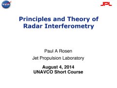 雷达干涉测量原理与应用知识点