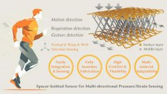 <b>一种具有三向传感能力机器一体成型的三维间隔</b>
