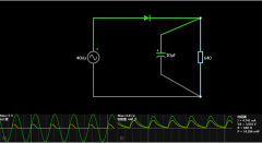 半波整流和全波整流后加电容的效果