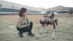 <b>搭载多种先进传感器，国产自主研制机器狼亮相</b>