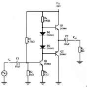 ClassAB放大器的应用电路分析(ClassA驱动的推挽放大