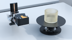 <b>深视智能SGI系列激光位移传感器精密测量塑料叶</b>