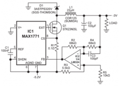 负降压稳压器采用升压控制器