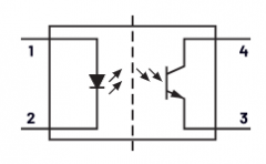 使用红外LED和NPN光电晶体管构建光耦合器