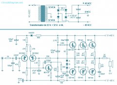 260W功率音频放大器电路图