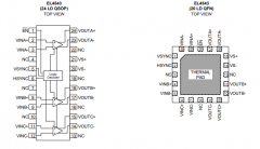 EL4543系列具有共模同步编码的三路差分放大器应