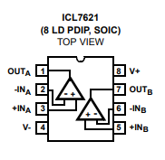 ICL7621双通道/四通道、低功耗CMOS运算放大器应用
