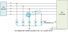按键KEY接口静电浪涌保护方案图及ESD二极管选型