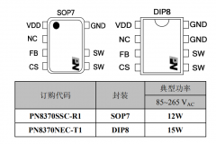 PN8370+PN8306 小体积5v2a充电器方案