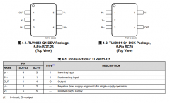 TLV9051-Q1 汽车级、5MHz、15V/µs高压摆率RRIO运算放大