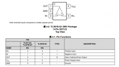 TL391B-Q1 具有替代引脚的汽车级、36V、单路比较器