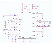 拓尔微TMS8213E 低失真度 低噪声 辐射 2*3W双通道立