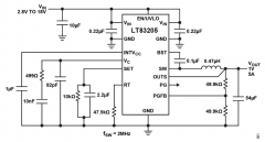 Analog Devices Inc. LT83203/LT83205同步降压型稳压器数据