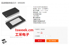 一款单芯片、单电源、10bit、50MSPS的模数转换器