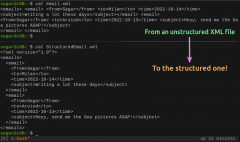 如何在Linux命令行中格式化输出xml