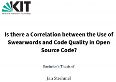 一个有趣的主题 —— 研究开源代码质量与脏话的