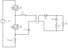 一种宽输出范围的混合谐振半桥正反激变换器控