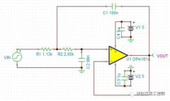 浅析低通Sallen Key滤波器的高频馈通现象