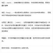 C语言中的内存四区分析