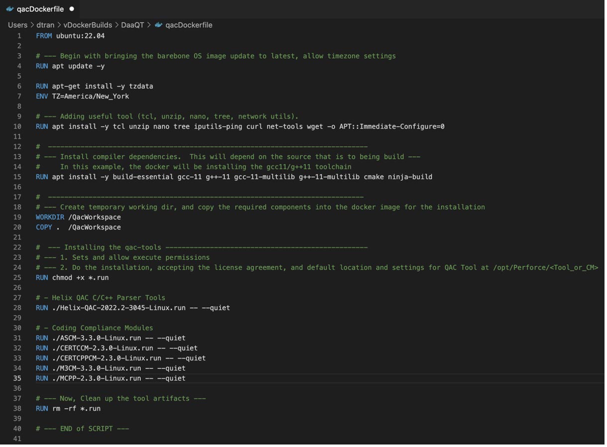 Docker 教程：如何将Helix QAC作为容器创建并运行