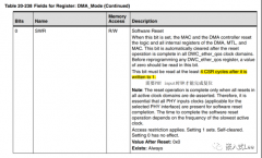 基于DWC_ether_qos的以太网驱动开发-软复位介绍与问