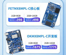 低成本与高性能兼备，FETMX8MPL-C核心板上新