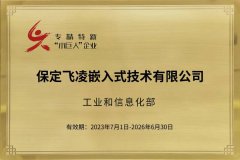 飞凌嵌入式入选国家级专精特新重点“小巨人”